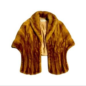 Real Fur Brown Vintage Cape.